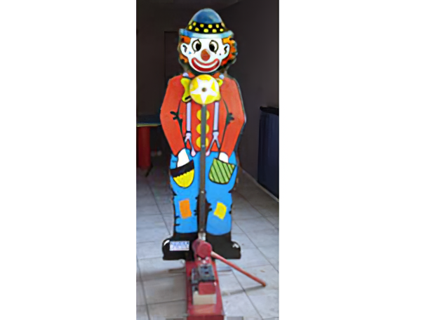 Kinder kop van jut-clown